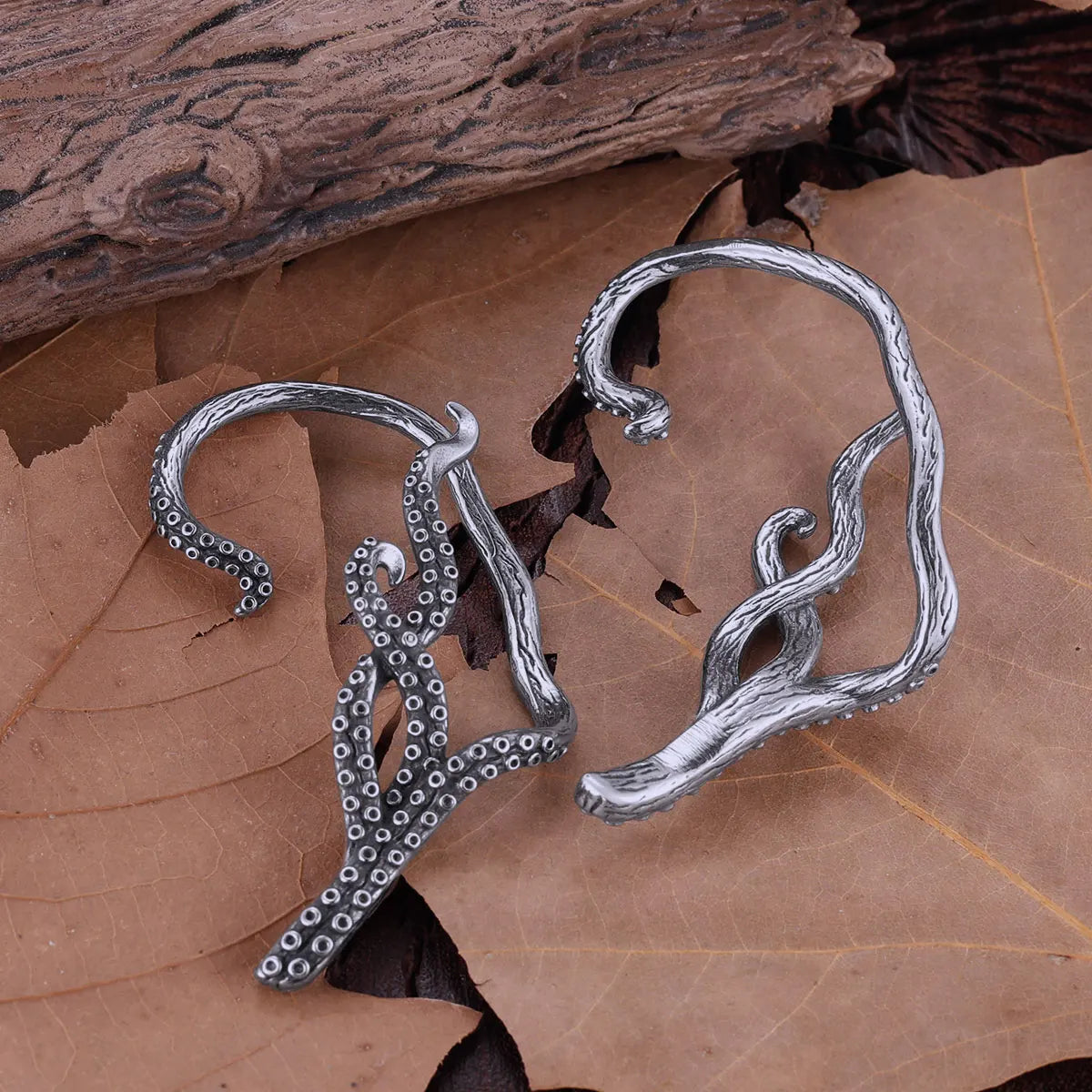 Stainless Steel Octopus Tentacles Non-piercing Ear Cuffs