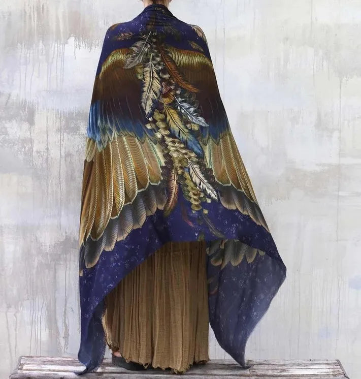 Wings Fantasy Shawl Scarf Festival Cloak Rave Accessories