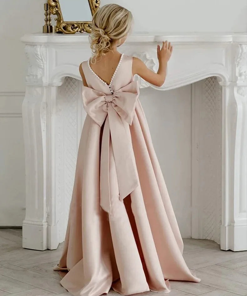 Girls' Evening Dress Children's Birthday Special Occassion Formal Dress Long Gown