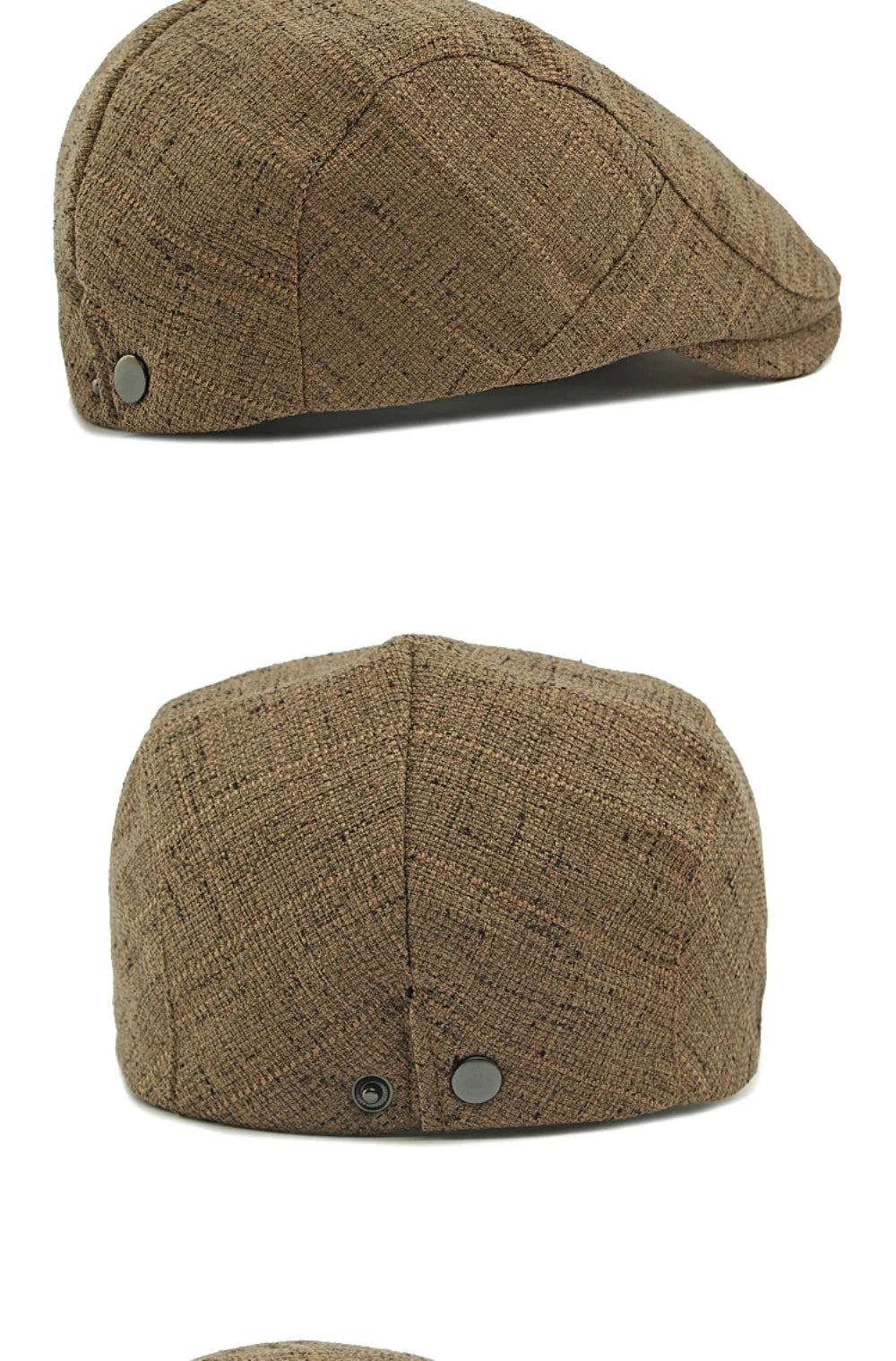 Breathable Linen Cabbie Beret Caps