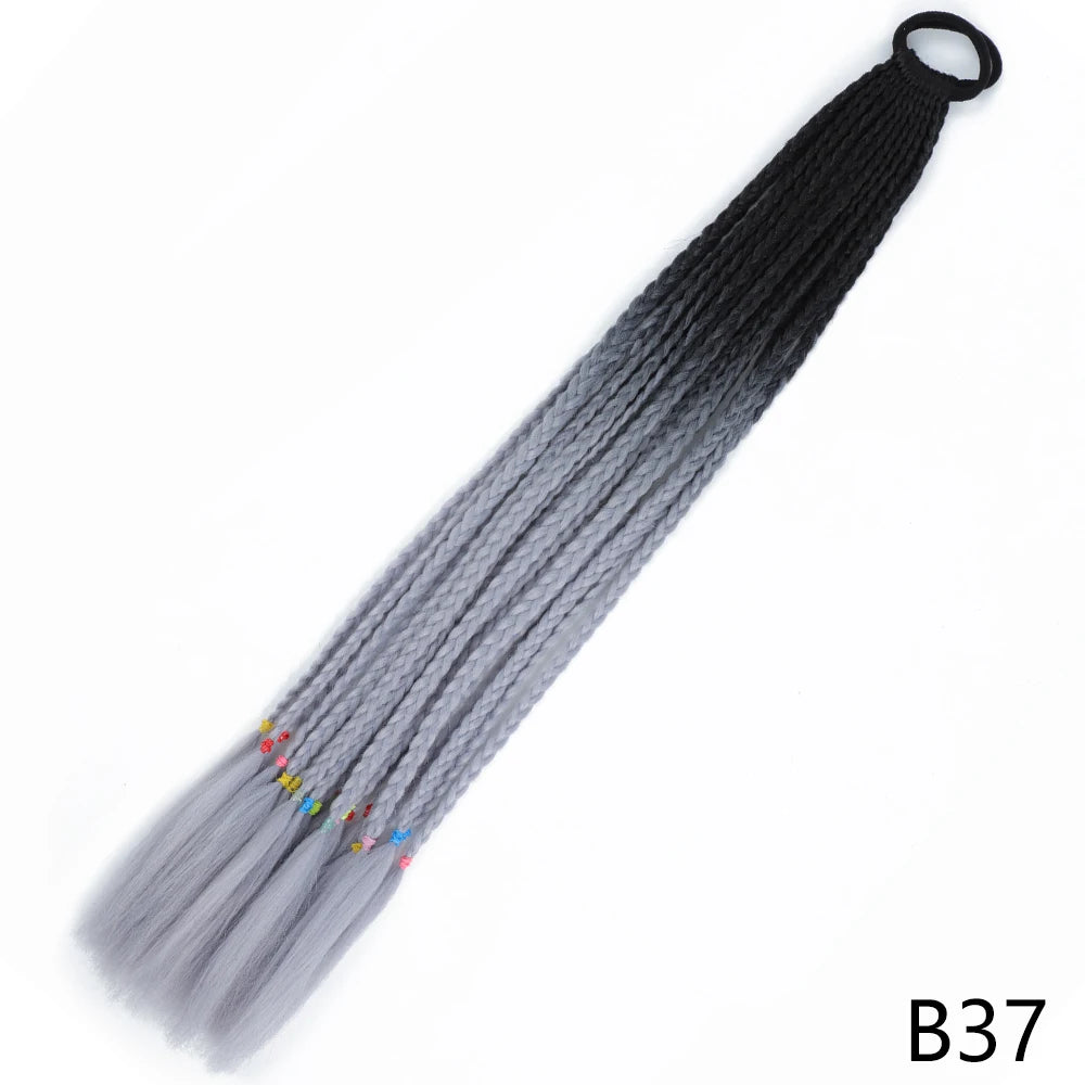 Long Braided Ponytail Hair Extensions 60CM