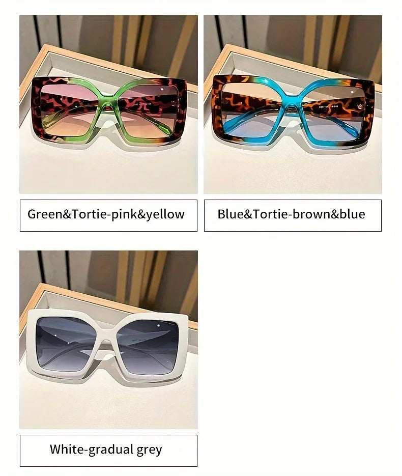 Astrid's Oversized Square Sunglasses with Gradient Lenses