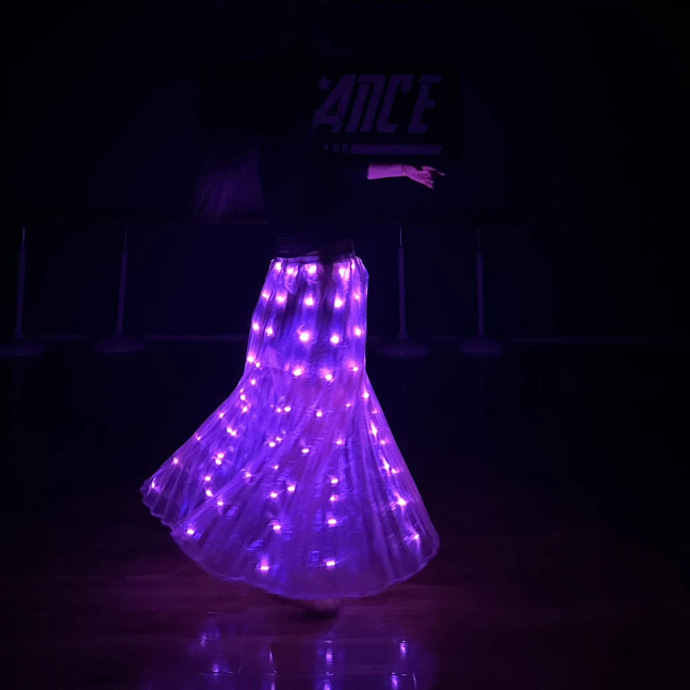 LED Light Up Party Skirt for Adults Dance Performance Wear