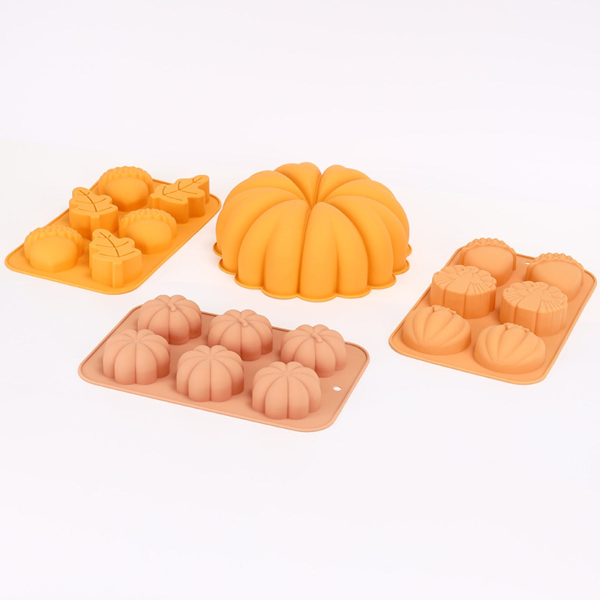 Harvest Halloween Pumpkin Pinecone Baking Soap Chocolate Candle DIY Craft Silicone Mould