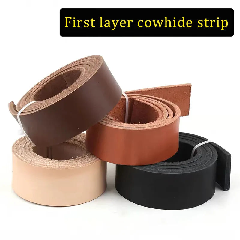 Genuine Leather 4mm Thick Strip DIY Craft