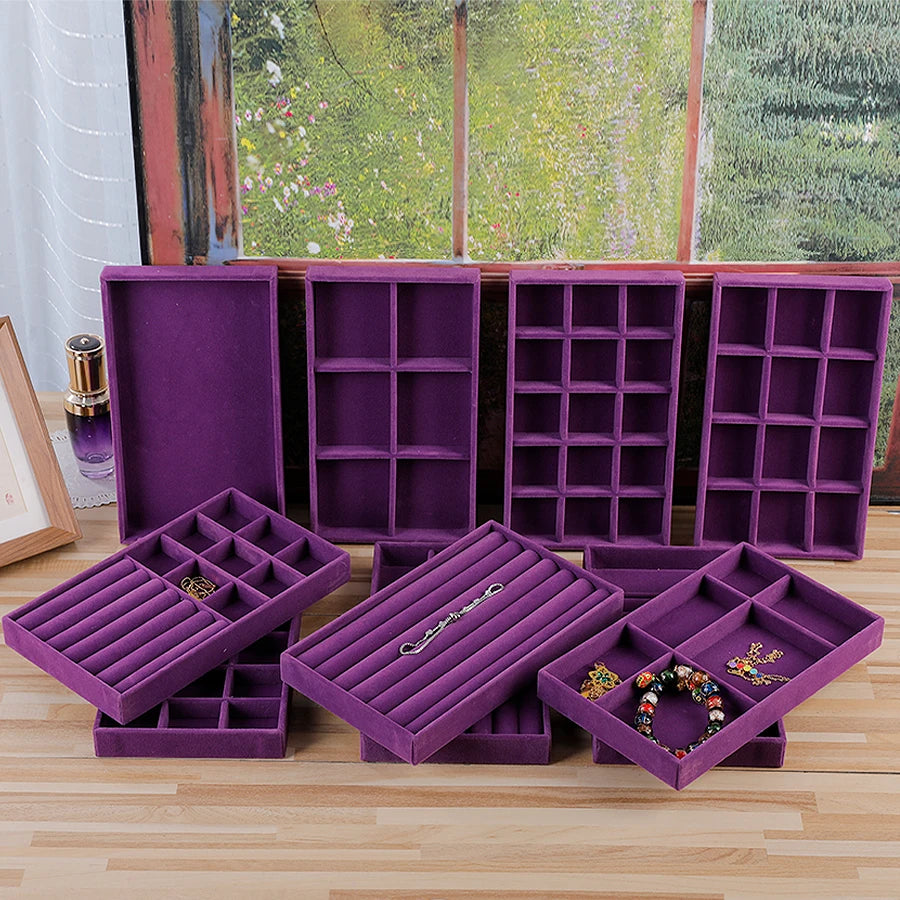 Purple Jewellery Box Trays
