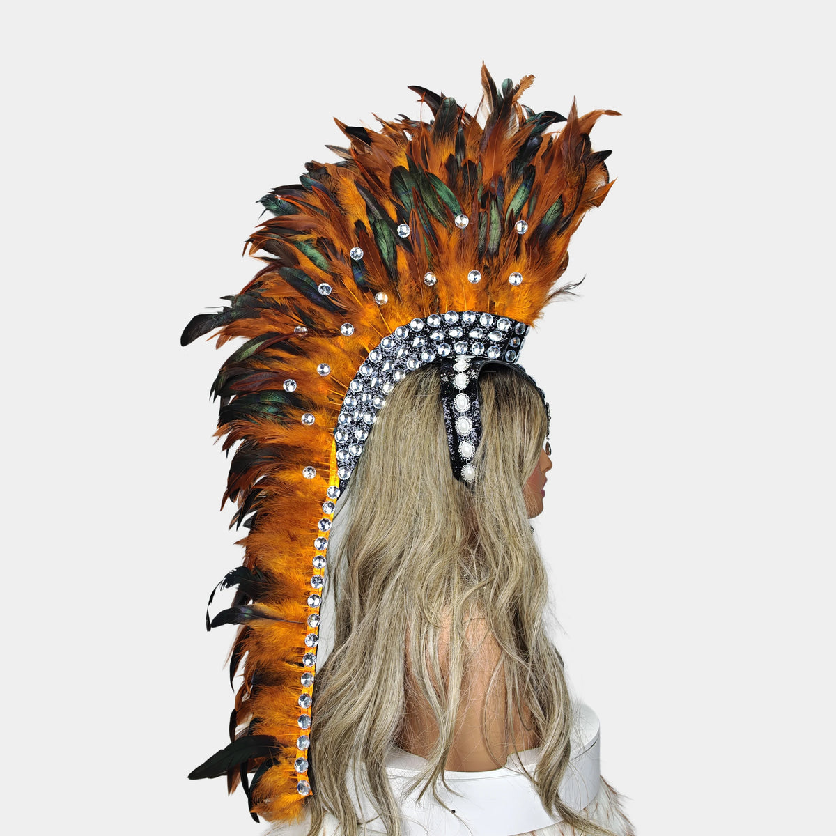 Handcrafted Feather Mohawk Headdresses Carnival Party Costumes