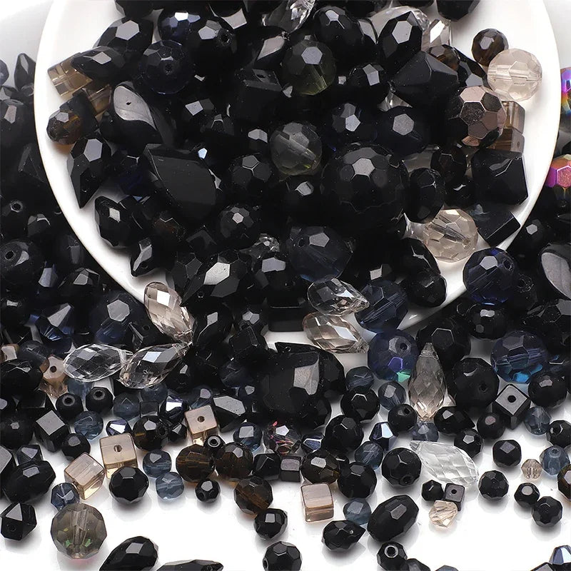 45g Mixed Glass Beads for Jewellery Making DIY Bracelet Necklace