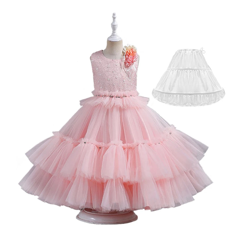 Cupcake Fluffy Tulle Tiered Party Dresses