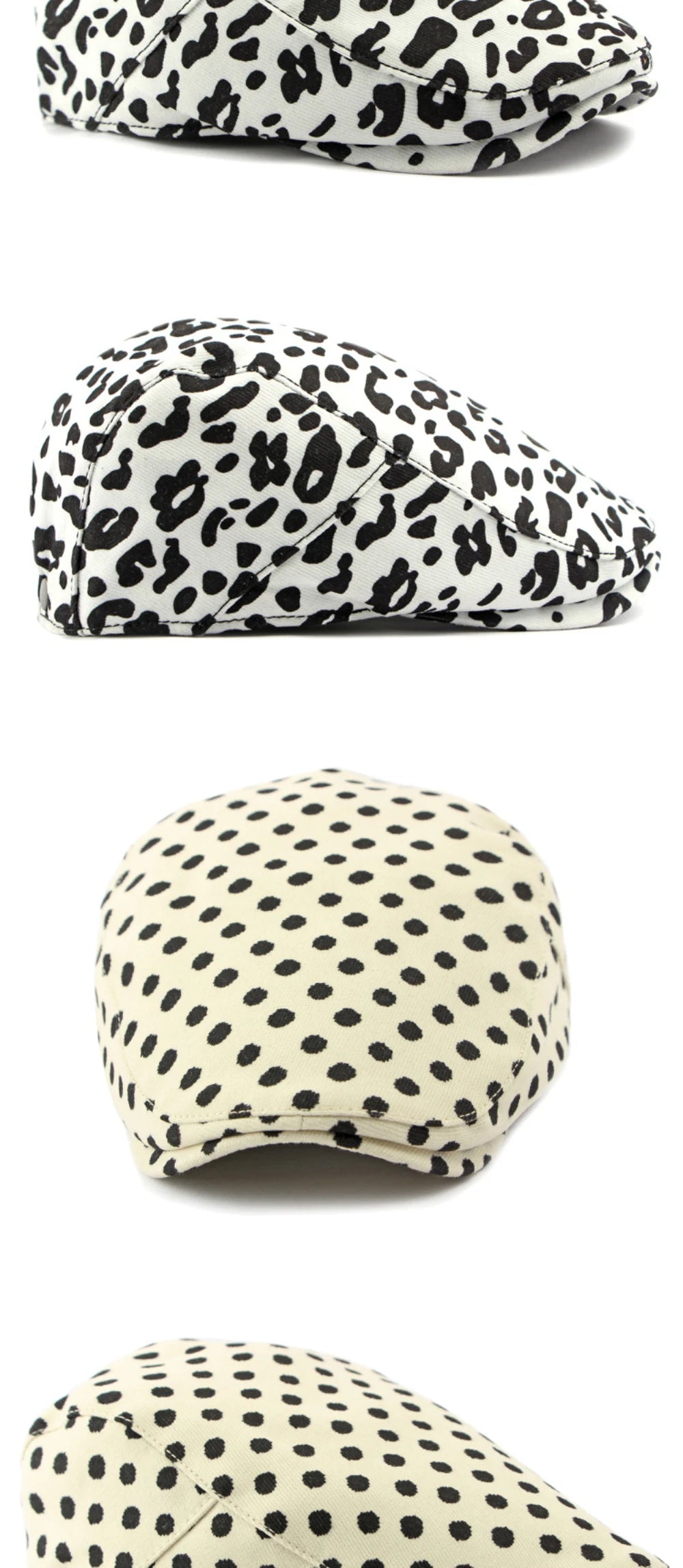 Winter Florals Cabbie Beret Caps