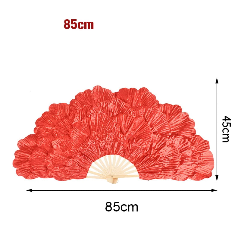 Peony Petal Fan Performance Dance Fan Double Sided