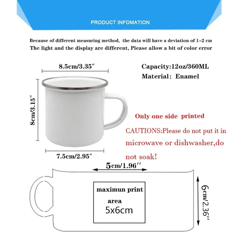 Definitely Not Coffee Enamel Mugs