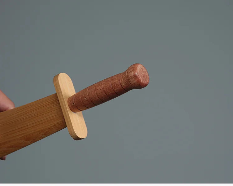 Solid Wooden Sword Children's Imaginative Play Toy LARP