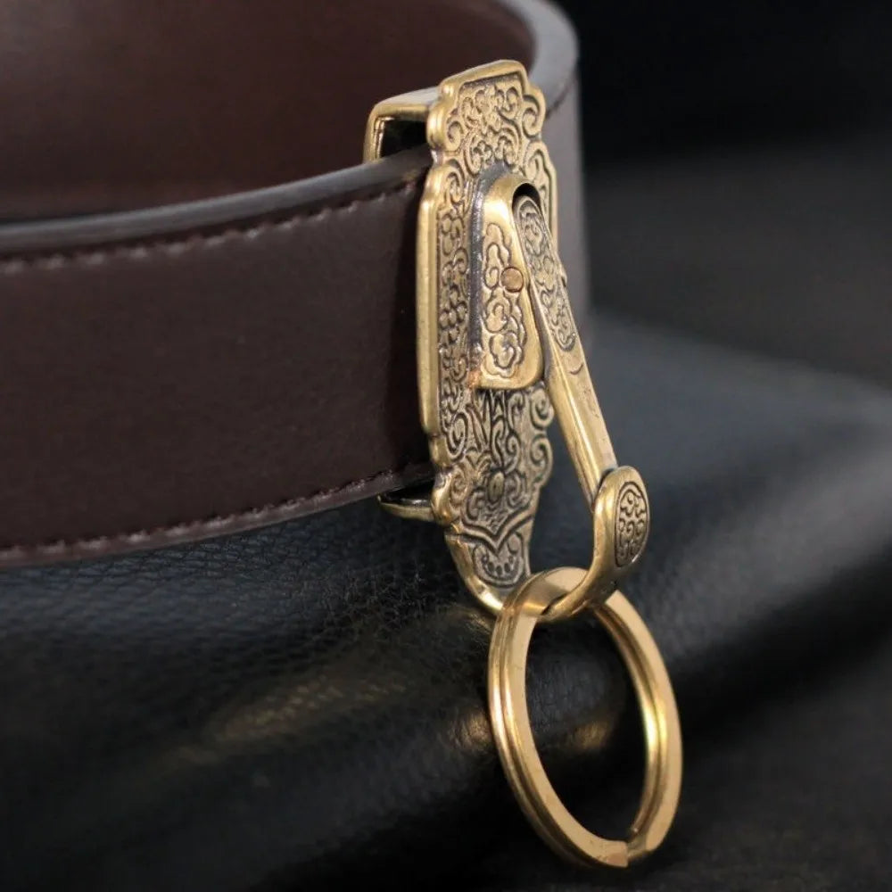 Fancy Pants Brass Keychain Belt Hook