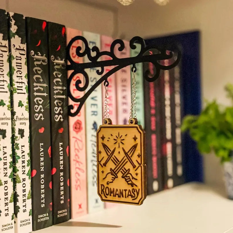 Bookshelf Decor Literary Hangable Signs Gifts for Book Lovers