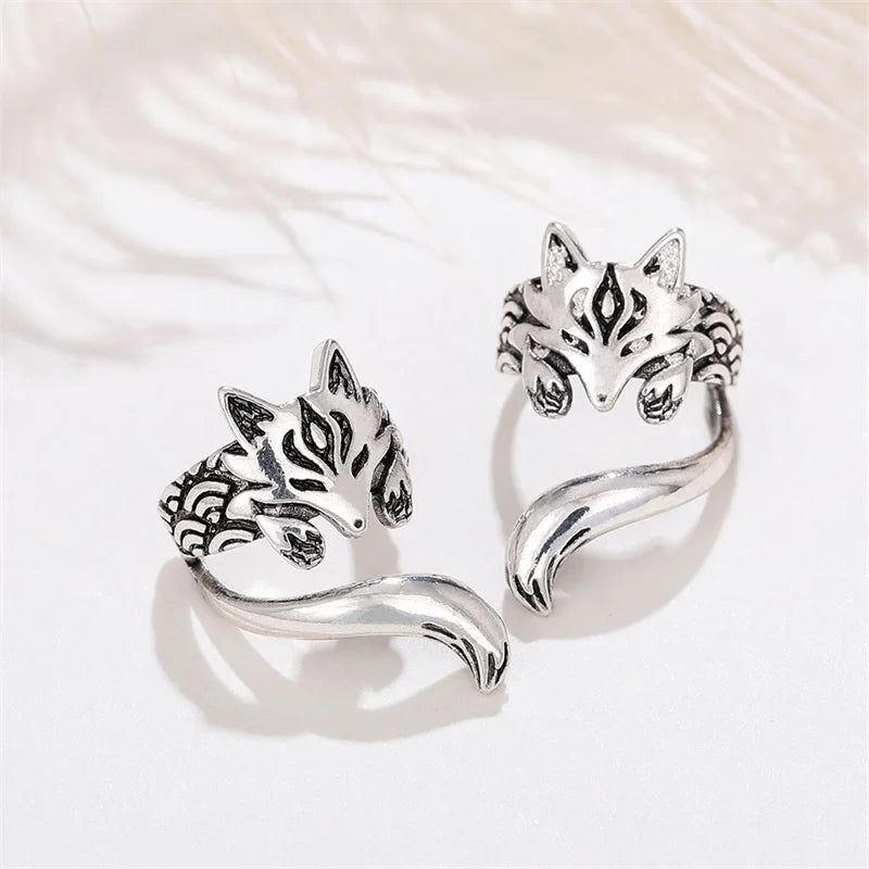 Fox Ear Cuffs Non-piercing Clip Earrings