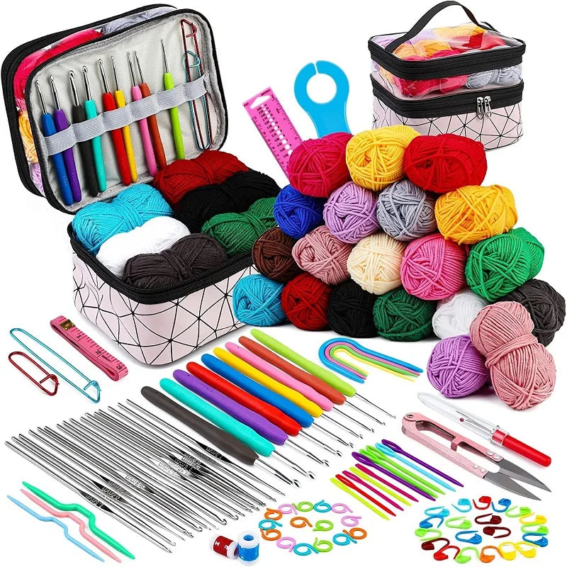 105pcs Beginner Crocheting Kit
