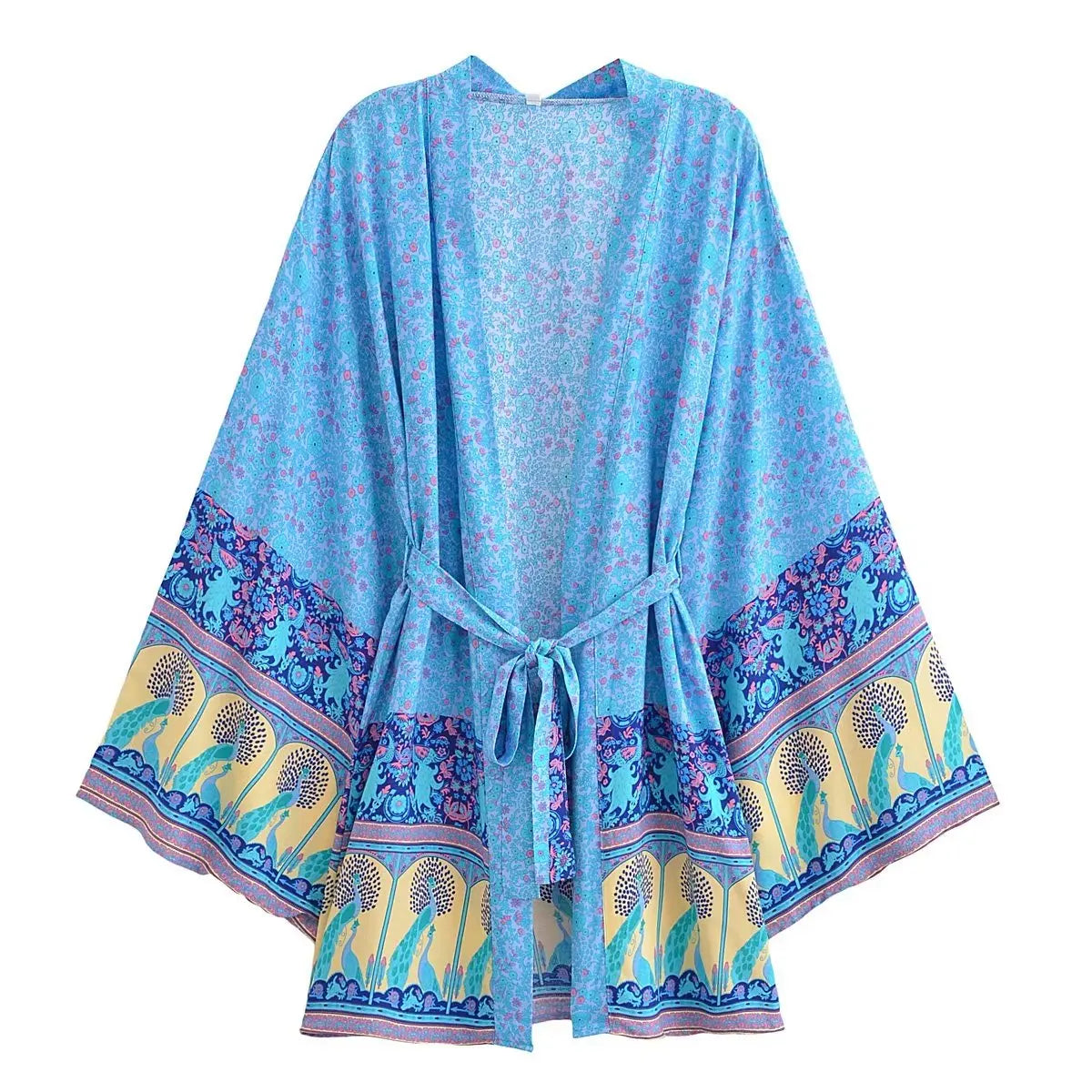 Farrah's Boho Short Kimono Robe