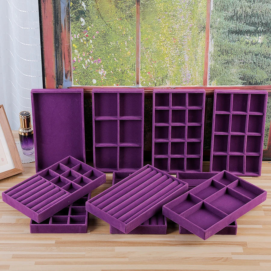 Purple Jewellery Box Trays