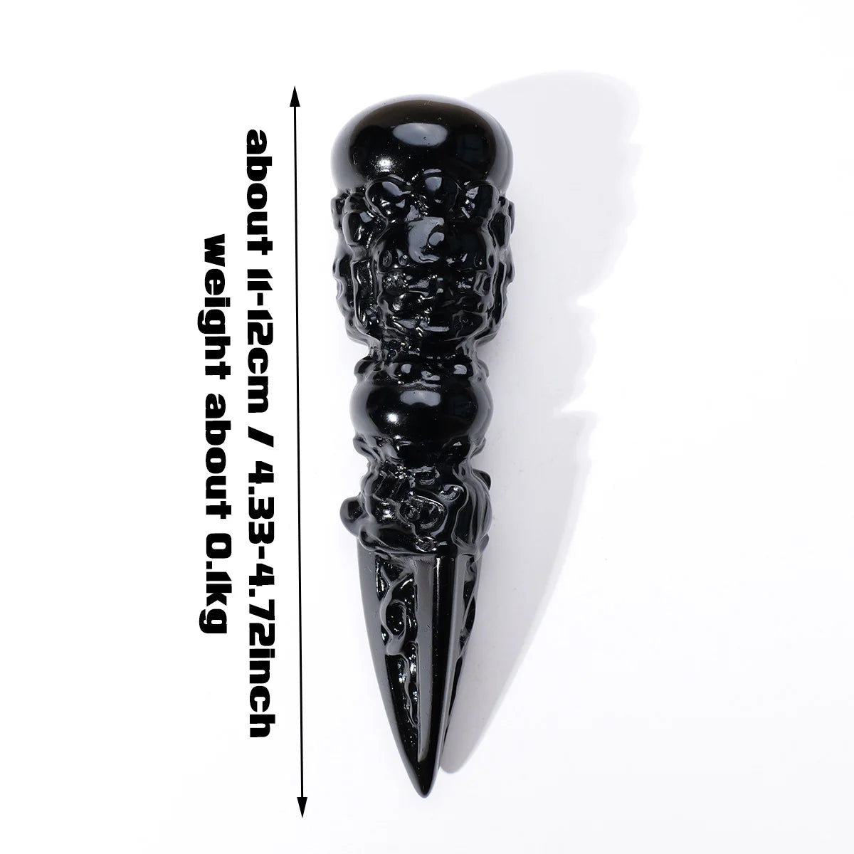 1PC Natural Obsidian "Jin Gangchu" Crystal – Healing Stone Feng Shui Divination & Home Decor Ornament
