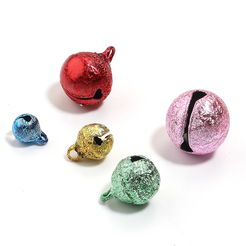Iron Jingle Bells For DIY Christmas Tree Ornament Jewellery Making Accessories20-50pcs 6 8 10 12 14 mm
