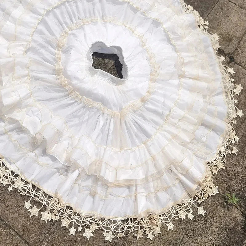 Lunar Star Lolita Petticoat Adjustable Fish Bone Carmen Skirt