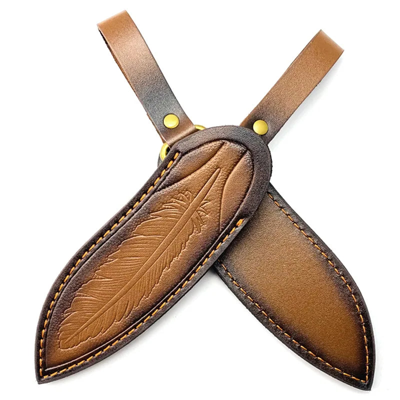 17CM Genuine Leather Knife Sheath Scabbard Tool Cover