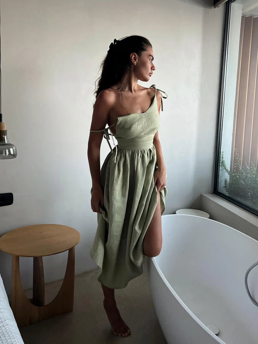 Eden's Cotton Linen Dress