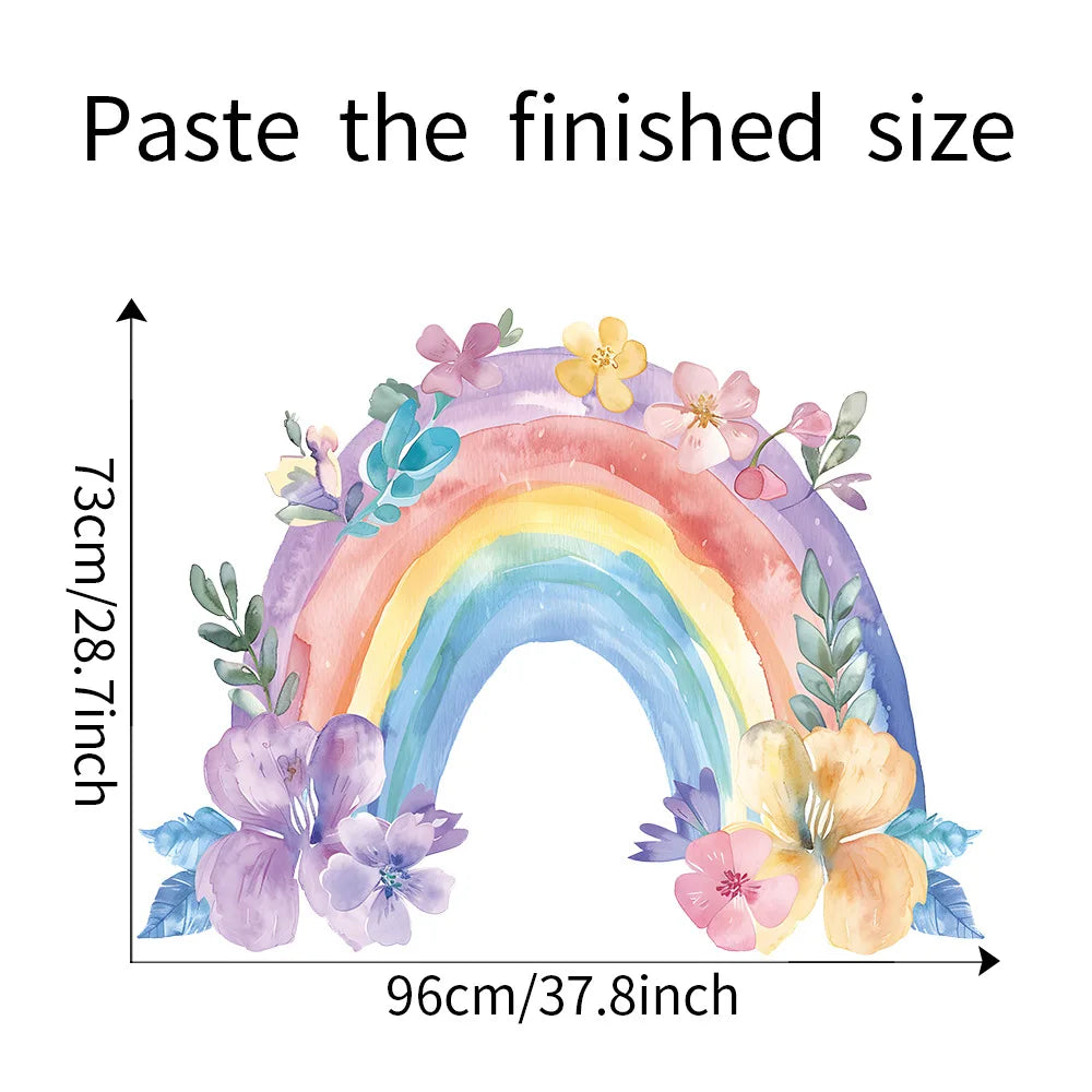 Large Rainbow Wall Sticker Childrens Room Mural