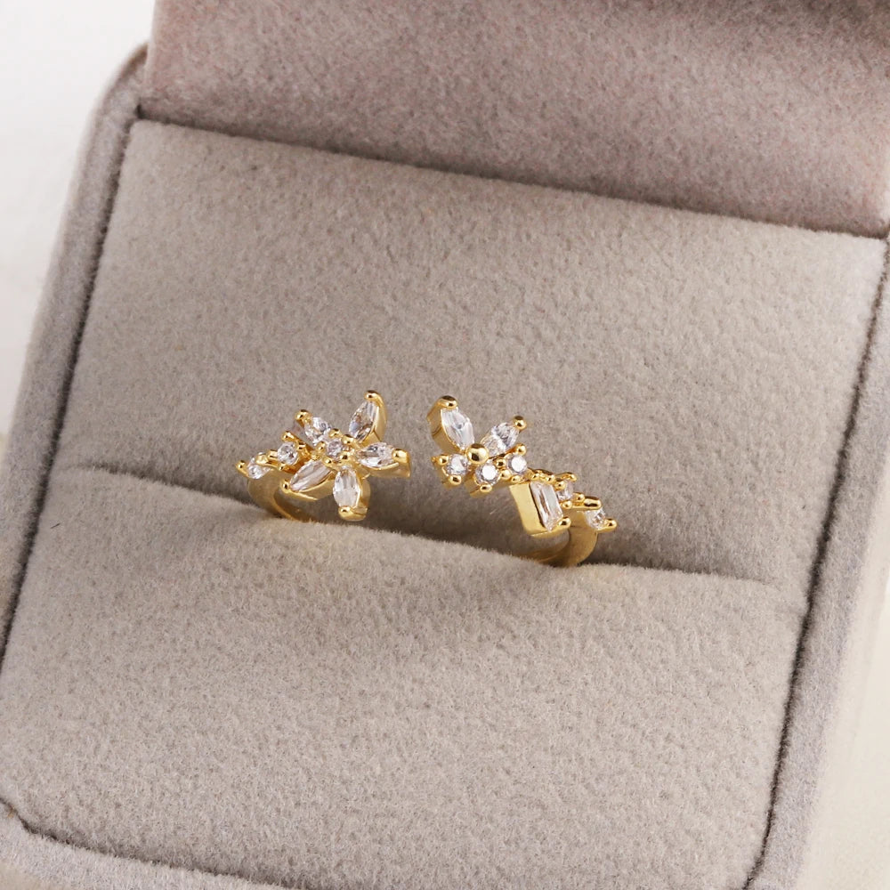Sweet and Dainty Colourful Zircon Rings Gift Idea