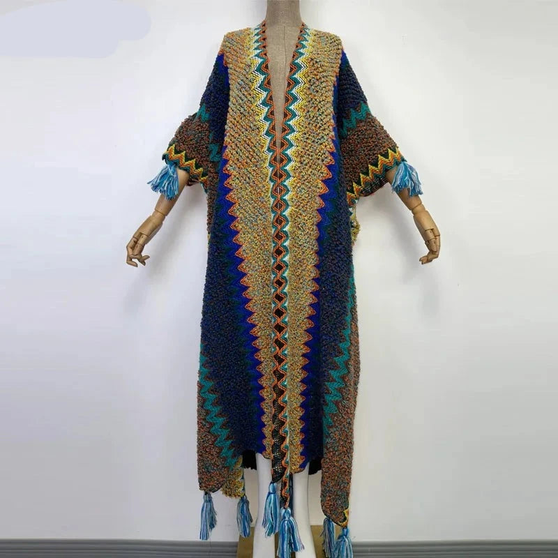 Huggelicious Tassel Knitted Long Cardigans 30 Colours