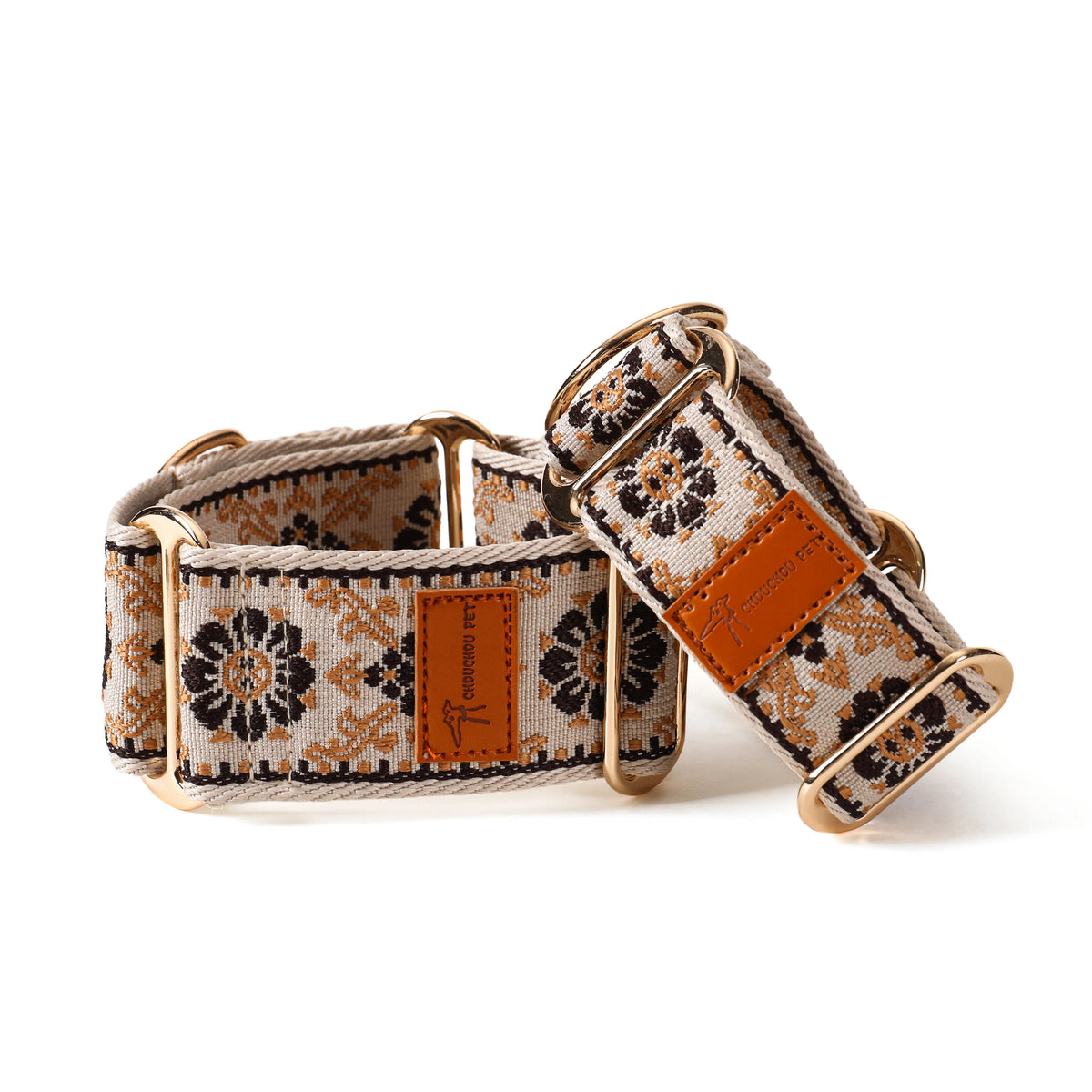 Embroidered Pet Collar Adjustable Small-Large Dog Accessories