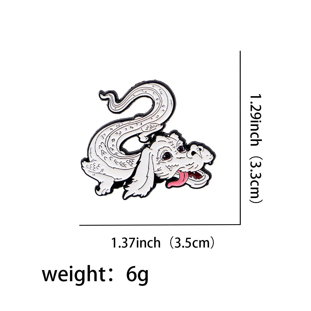 Neverending Story Falkor Luck Dragon Enamel Pins Brooches Badge Lapel Pin