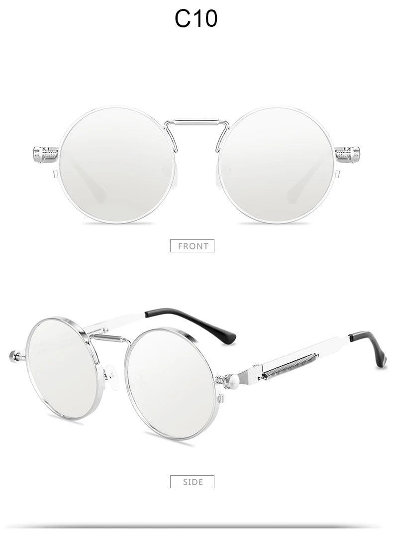 Round Metal Frame Sunglasses UV400
