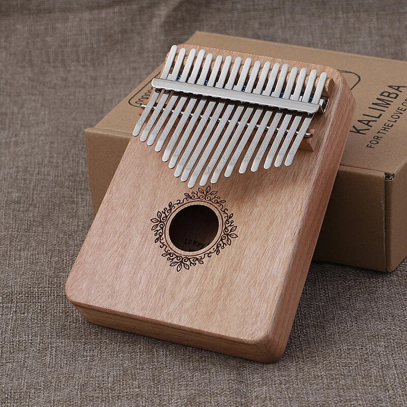 Kalimba Thumb Piano 17 Keys Mahogany Wood Musical Instrument