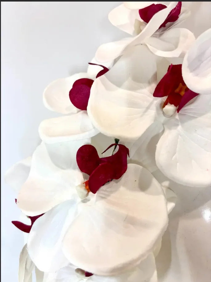 Handcrafted Large Realistic Orchid Statement Headpiece Floral Headband for Weddings Races Photoshoots