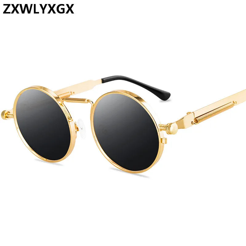 Round Metal Frame Sunglasses UV400