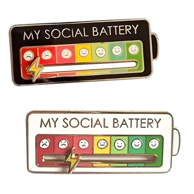 My Social Battery Lapel Pins Enamel Pin