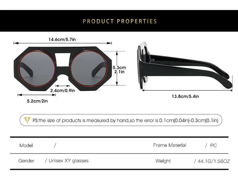 Oversized Futuristic Punk Sunglasses