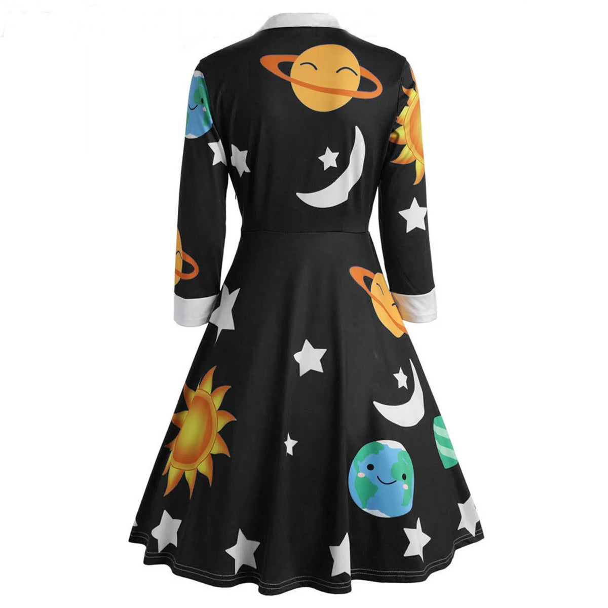 Magic School Bus Cosplay Ms.Frizzle Costume Solar System Long Sleeves Dress Book Week Teachers Costume