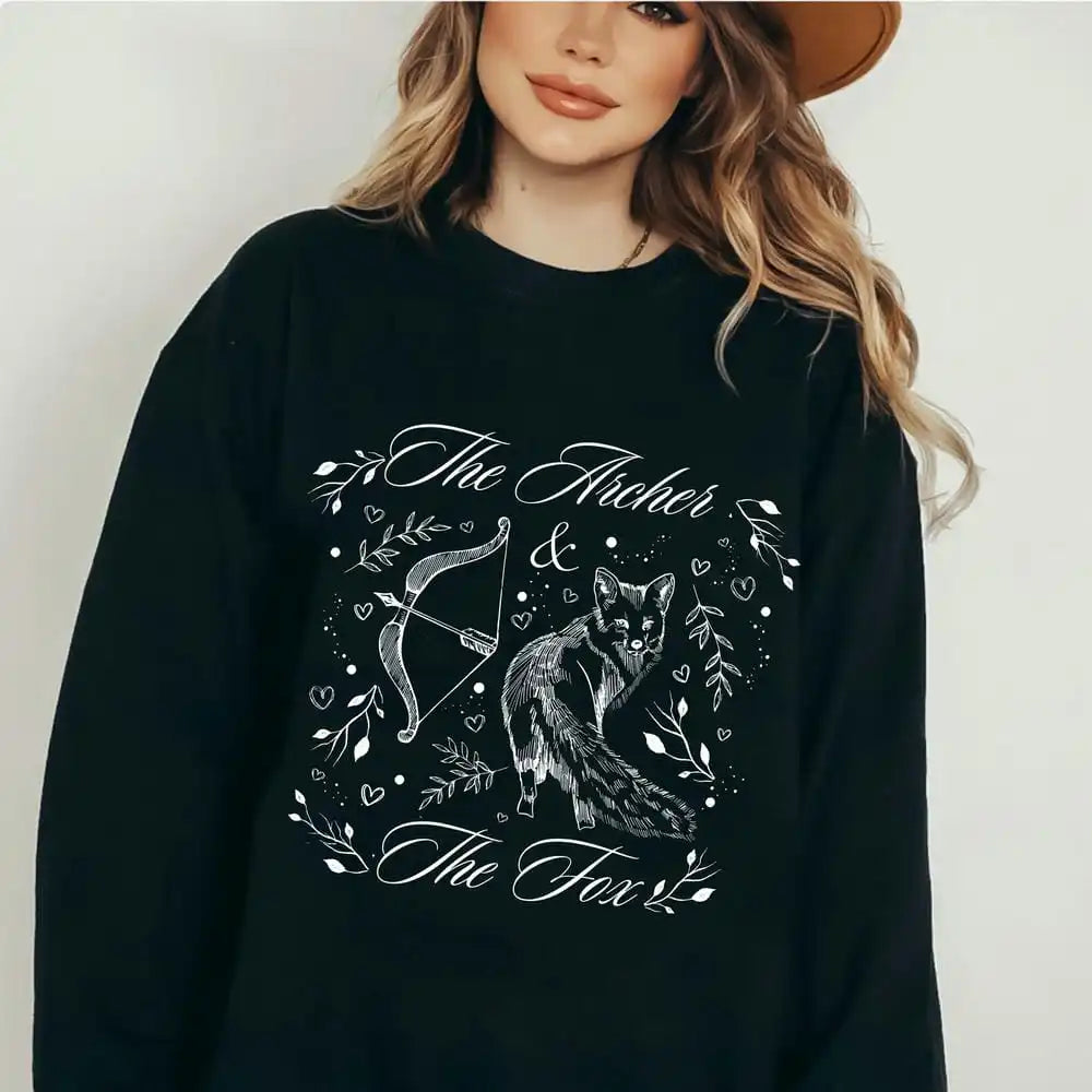 The Archer and the Fox Print Unisex Sweater Once Upon A Broken Heart Sweatshirt