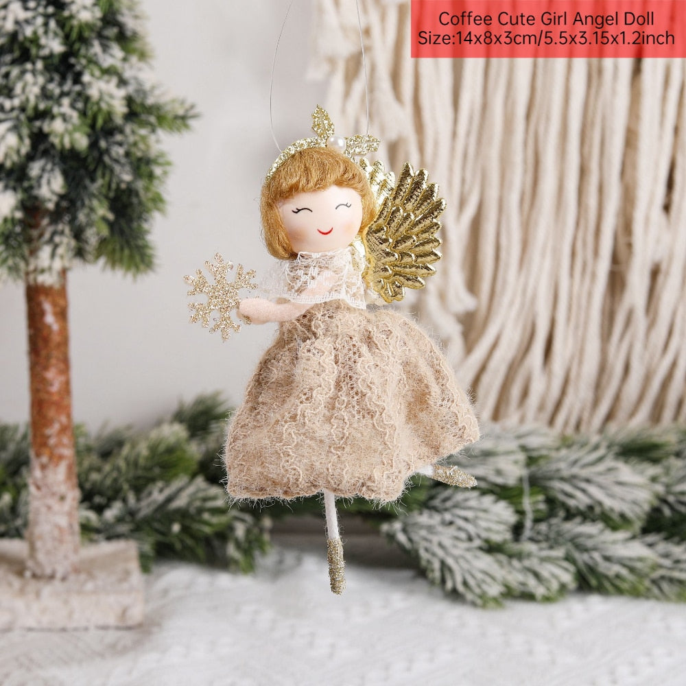 Christmas Angel Doll Xmas Tree Ornaments