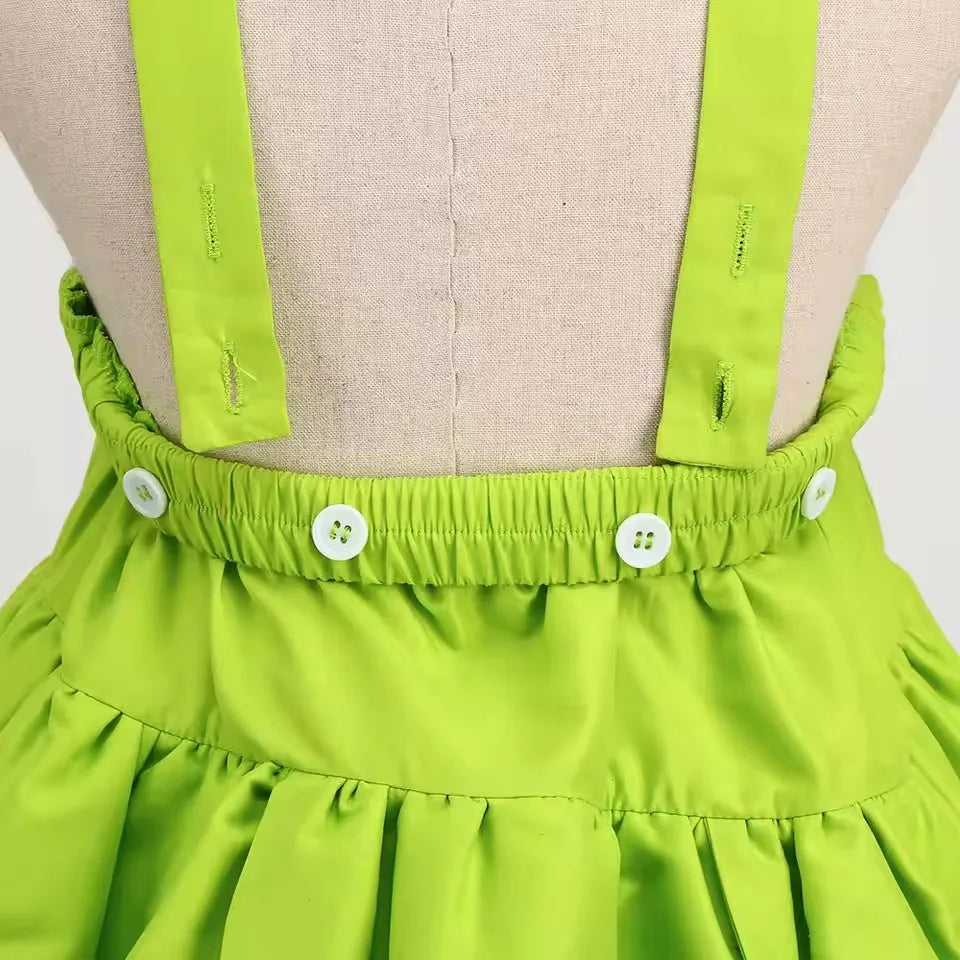 Tinkerbell Dress Girls Costumes Green Fairy