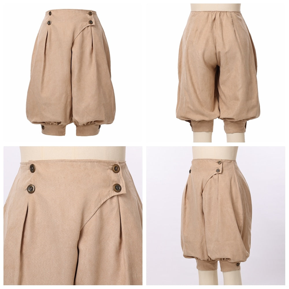 Horseman Poet Pants Medieval Renaissance Cosplay Costume Bloomers Trousers
