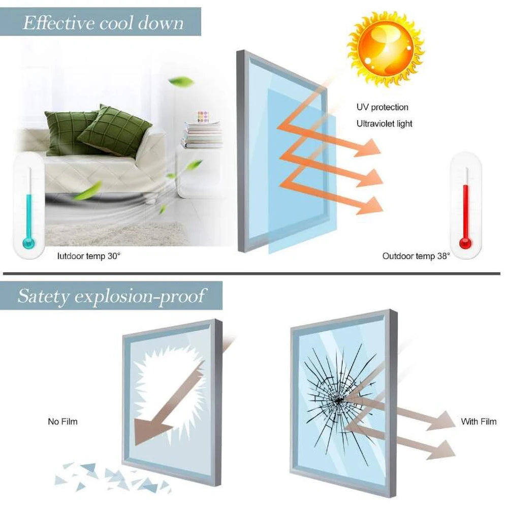 Willow Tree Frosted Privacy Glass Window Film No Glue Removable Static Cling