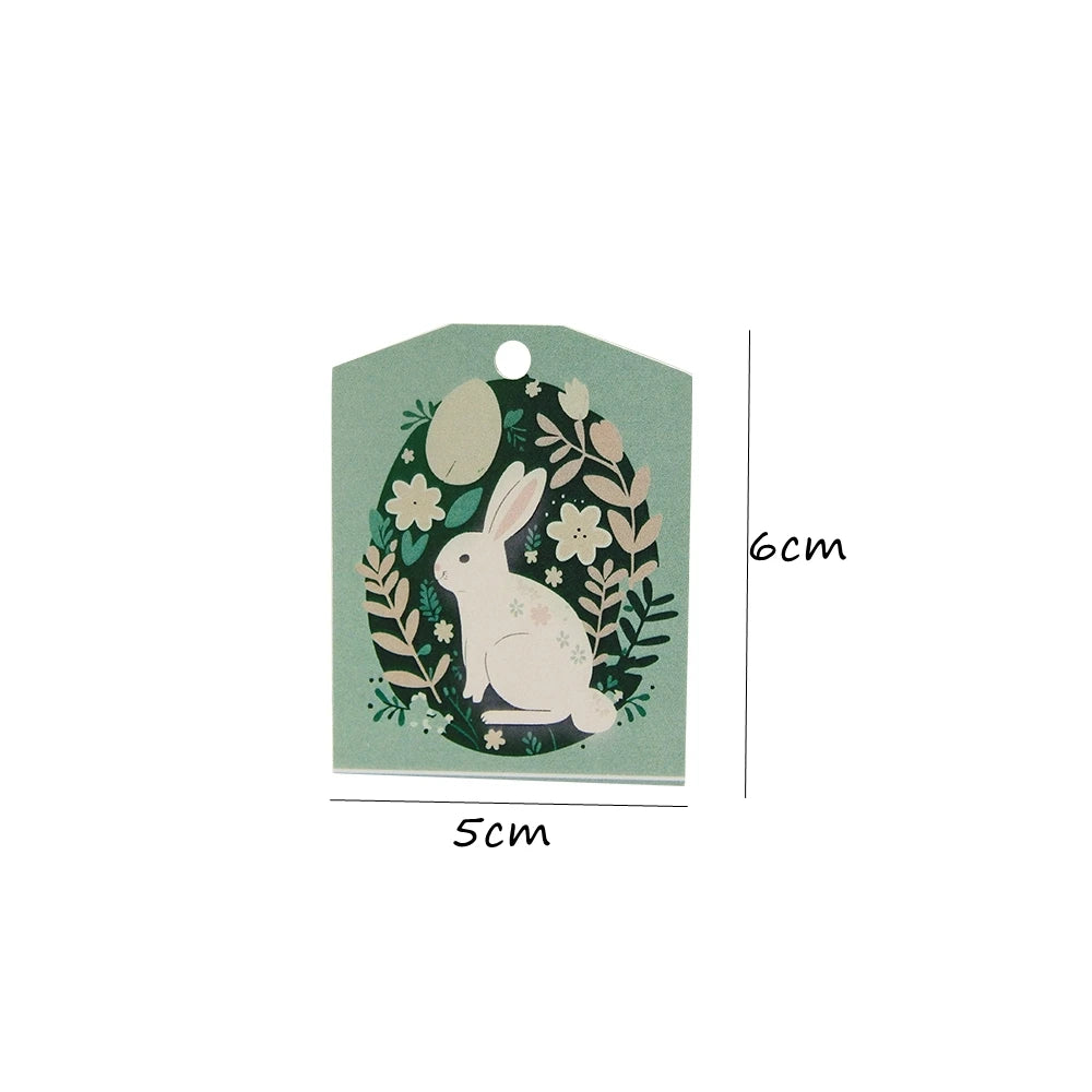 45pcs/lot Easter Bunny Hanging Tags DIY Gifts Wrapping