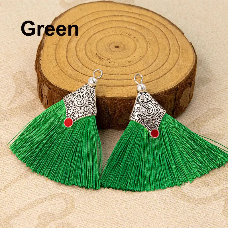 2/4/6Pcs Mini Craft Tassel Handmade Soft Silk Tassel for Earring Jewelry Making DIY Projects Keychain Bookmarks