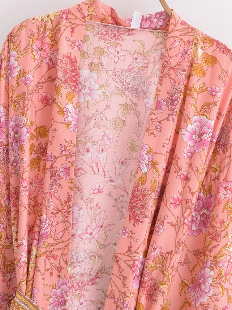 Mari's Boho Cover Up Short Kimono