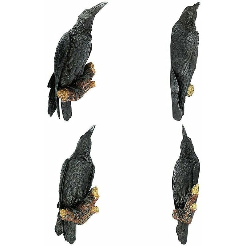 Quoth the Raven Resin Statue Halloween Decor