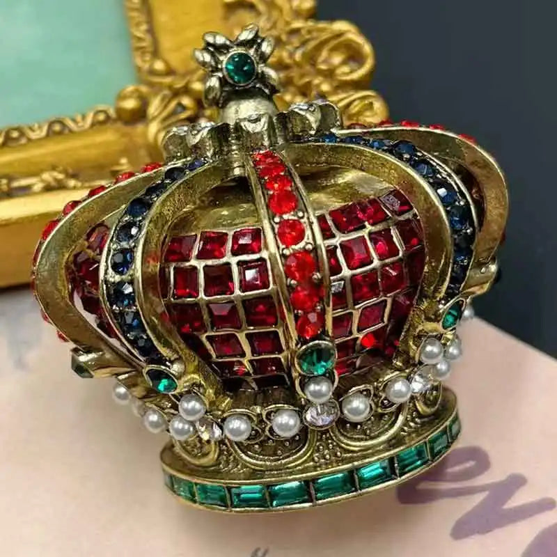 Queen's Crown Pearl Brooch